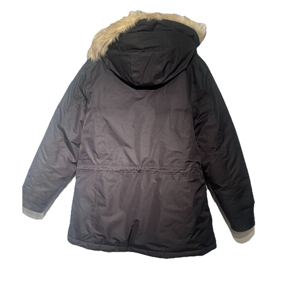 LL Bean Baxter State Tex Parka Womens Lrg Faux Fur Hood Coat Goose Down Jacket - Picture 5 of 12